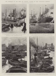 The Problem of the Port of London, Scenes of the Congested Shipping